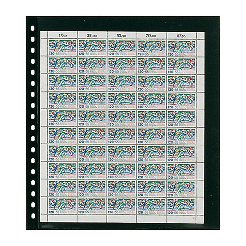 Feuilles de classement Omnia Lindner pour feuillets entiers de timbres. Philantologie