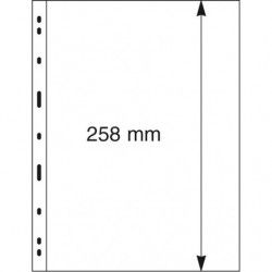 Feuilles Uniplate Lindner noires à 1 bande pour mini-feuilles de timbres.