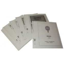 Feuilles préimprimées Lindner-T France carnets 1952-2009.