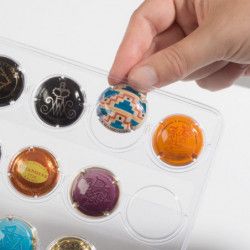 Recharges transparentes Compart pour 42 muselets de champagne, capsules de bière.