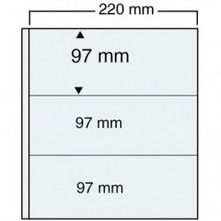 Feuilles transparentes compact A4 Safe à 3 bandes.