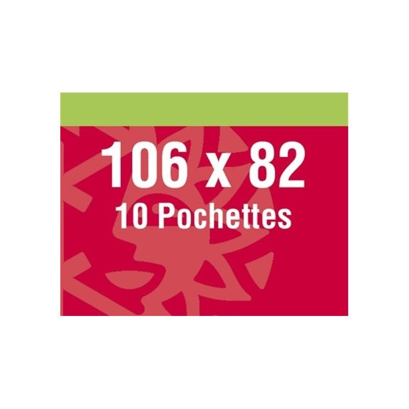 Pochettes double soudure 106 x 82 mm pour bloc Astérix.