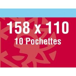 Pochettes double soudure 158 x 110 mm pour bloc Philexfrance 99.