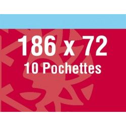 Pochettes double soudure 186 x 72 mm pour carnet Astérix.