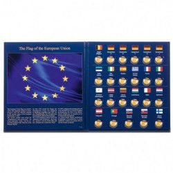 Album Presso pour 2 euros commémoratives 30 ans du drapeau européenne.