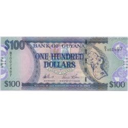 Guyane 3 billets de banque neufs.