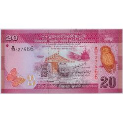 Sri Lanka 3 billets de banque neufs.