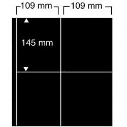 Feuilles noires compact A4 Safe à 4 poches pour blocs-feuillets.