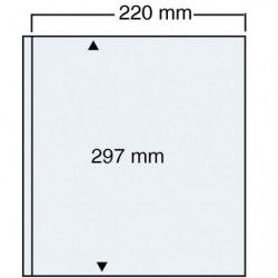 Feuilles transparentes compact A4 Safe à 1 bande pour grands documents.