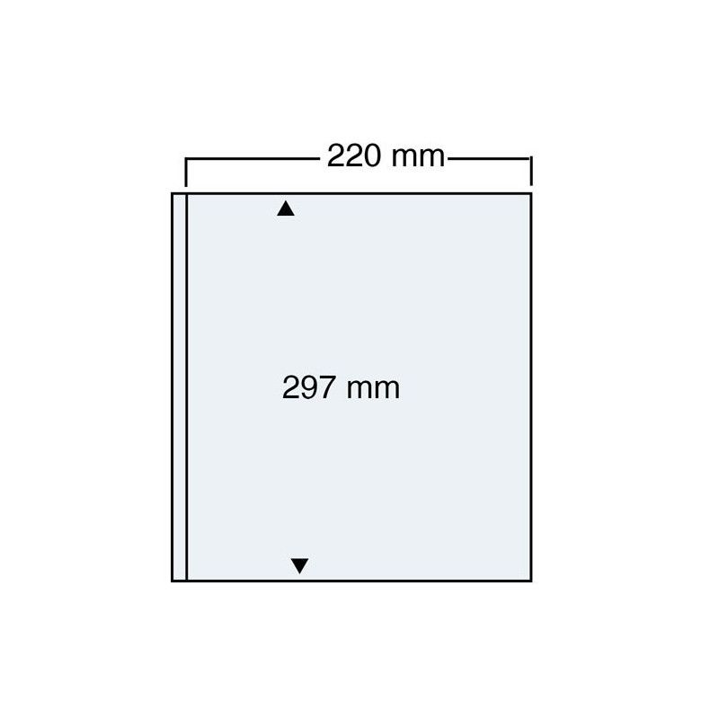 Feuilles transparentes compact A4 Safe à 1 bande pour grands documents.