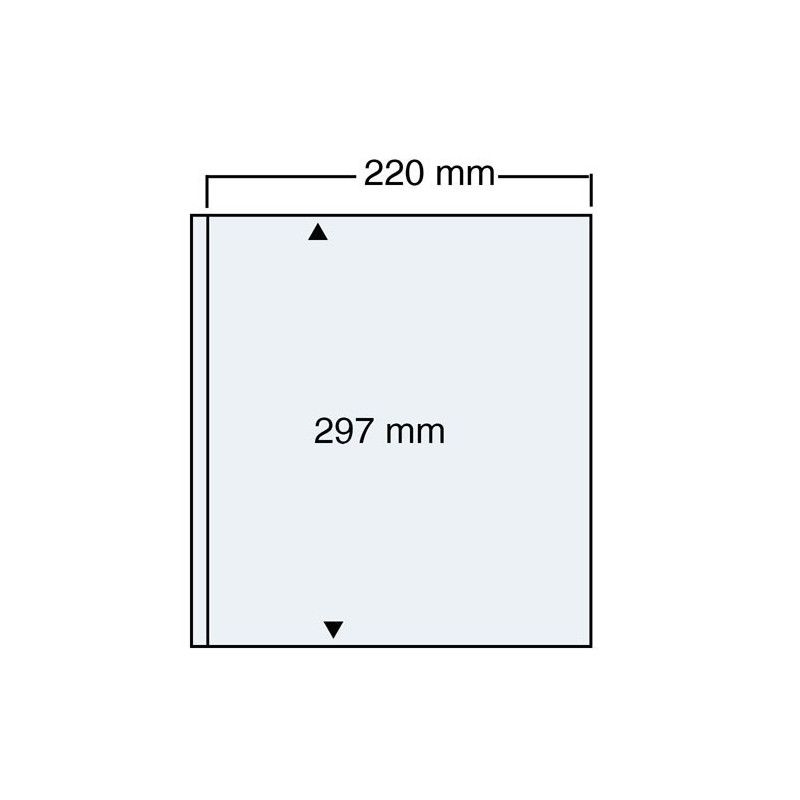 Feuilles transparentes compact A4 Safe à 1 bande.