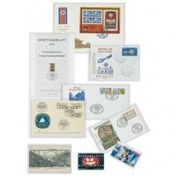 Gaines de protection 145 x 96 mm pour cartes postales anciennes.