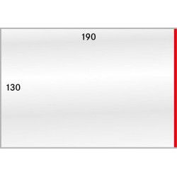 Gaines de protection 190 x 130 mm pour grands documents.