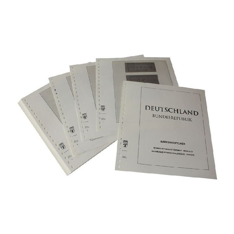 Feuilles préimprimées Lindner-T Allemagne Carnets 2014-2024.