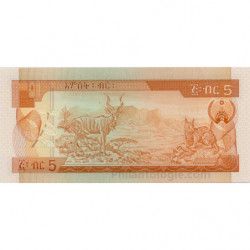Ethiopie 3 billets de banque neufs.
