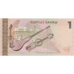 Kirghizistan 5 billets de banque neufs.