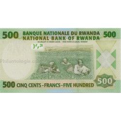 Rwanda 3 billets de banque neufs.