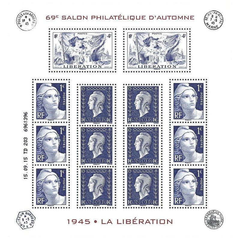 Feuillet de 14 timbres Libération F4986 neuf**.