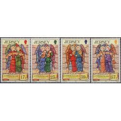 Anges de Jersey - Noël timbres N°629-632 série neuf**.