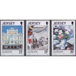 Jersey Europa-CEPT timbres N°606-608 série neuf**.