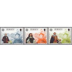 Jersey Europa-CEPT timbres N°572-574 série neuf**.