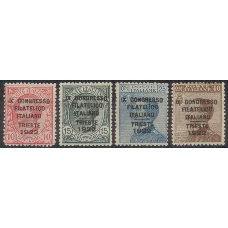 Série Trieste timbres d'Italie N°113-116 neuf*, R.