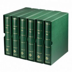 Album prestige pour timbres de France 1849-2024 en 9 reliures.