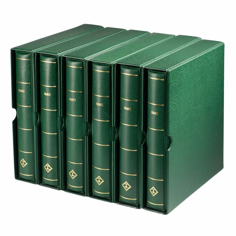 Album prestige pour timbres de France 1849-2024 en 9 reliures.