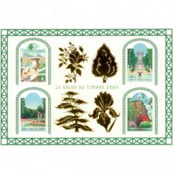 Bloc-feuillet de timbres N°71 Jardins de France neuf**.