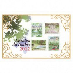 Bloc-feuillet de timbres N°132 Jardins de France neuf**.