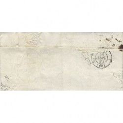 Cérès N°3c gris-noir oblitéré grille sur pli de 1850. R