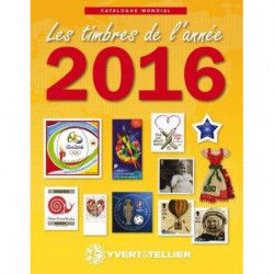 Catalogue Mondial des nouveautés de timbres 2016 en couleurs.