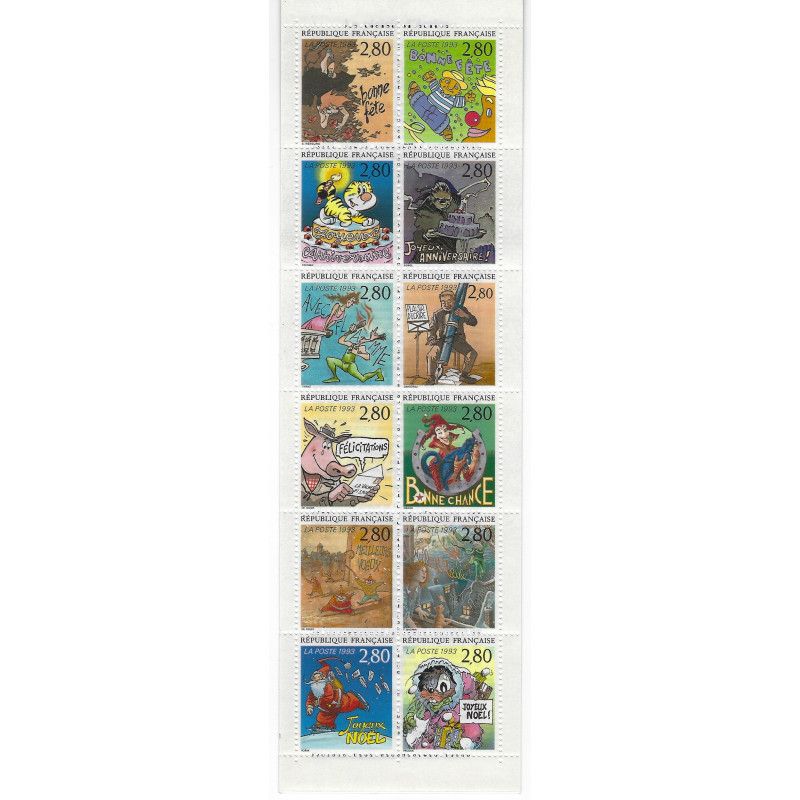 Carnet commémoratif de timbres - Le plaisir d'écrire 1993.
