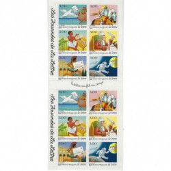Carnet de 12 timbres - La lettre au fil du temps 1997.