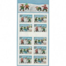 Carnet de 10 timbres - Meilleurs Vœux 2001.