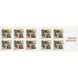 Carnet de 10 timbres - Bonnes vacances 2003.