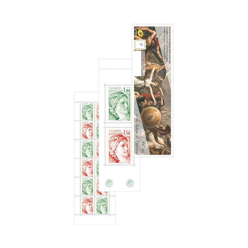 Carnet mixte de 14 timbres 40 ans de la Sabine de Gandon N°1524.
