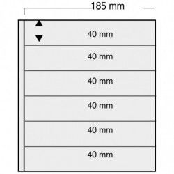 Feuilles Variant noires à 6 bandes pour timbres-poste.