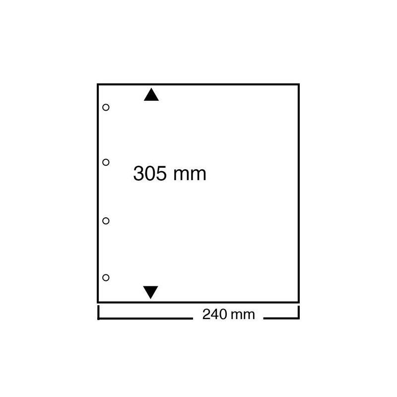 Intercalaire plastique transparent pour feuilles neutres Safe.