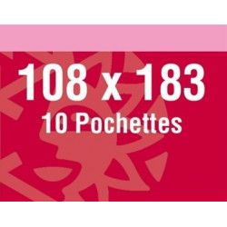 Pochettes double soudure 108 x 183 mm type Armada.