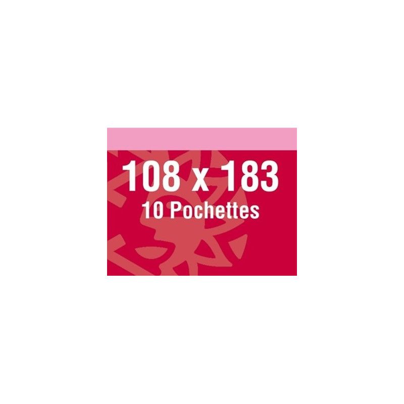 Pochettes double soudure 108 x 183 mm type Armada.