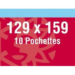Pochettes noires 129 x 159 mm pour blocs de timbres.