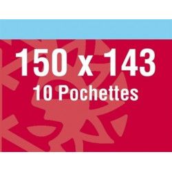 Pochettes double soudure 150 x 143 mm pour Bloc Arphila.