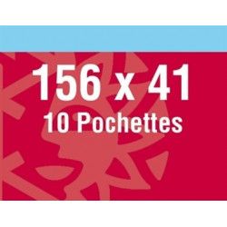 Pochettes noires 156 x 41 mm pour Triptyque Philex 82 (n°2141a).