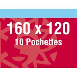 Pochettes noires 160 x 120 mm pour blocs de timbres divers.