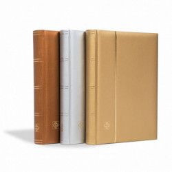 Classeur Comfort métallique 64 pages noires pour timbres.