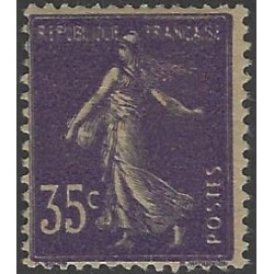 Semeuse timbre de France N°142 variété double impression totale neuf*, R.