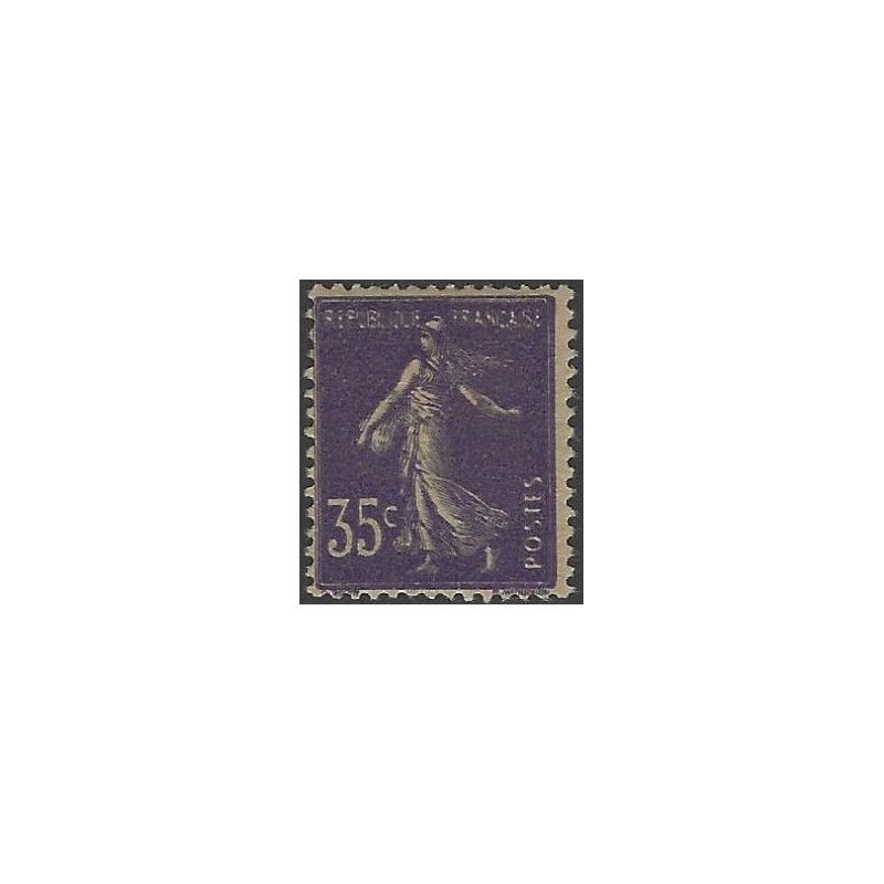 Semeuse timbre de France N°142 variété double impression totale neuf*, R.