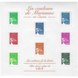 Bloc-feuillet de timbres N°45 Les valeurs de la lettre en Euros neuf**.