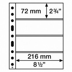 Pochettes plastique souple Optima pour cartes postales, billets de